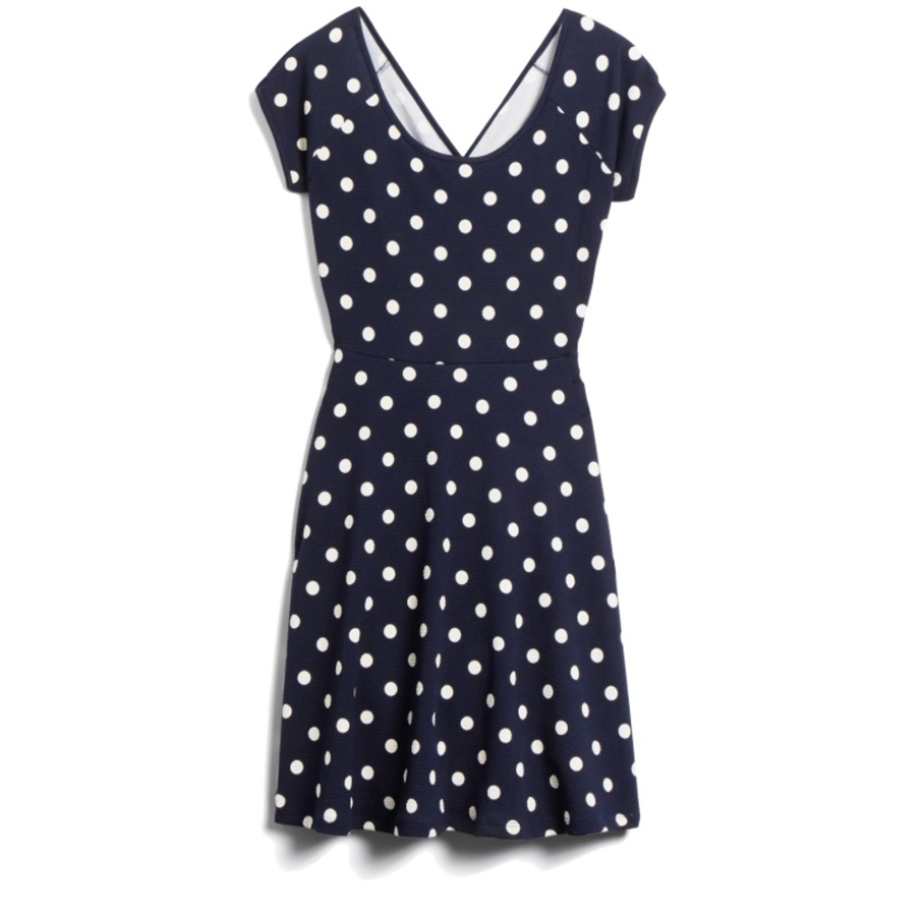 Polka Dot Dress Navy Blue Size 2x